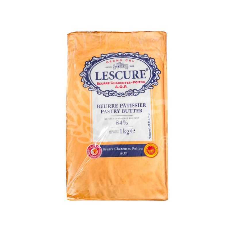 法國萊思克發酵無鹽奶油片84%1kg
